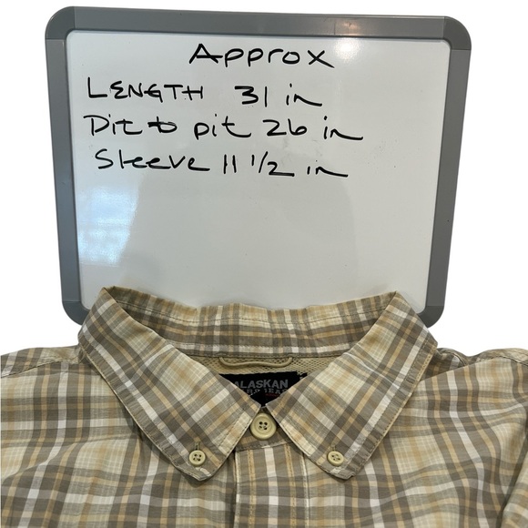 Alaskan Hardgear by Duluth Trading Co Plaid CoolMax Short Sleeve Shirt Men’s 3XL - Picture 7 of 8